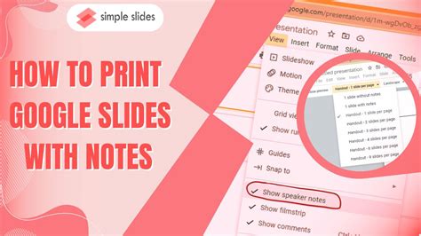 How to Print on Google Slides: A Guide with Multiple Views