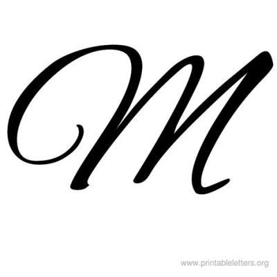 what is m in cursive